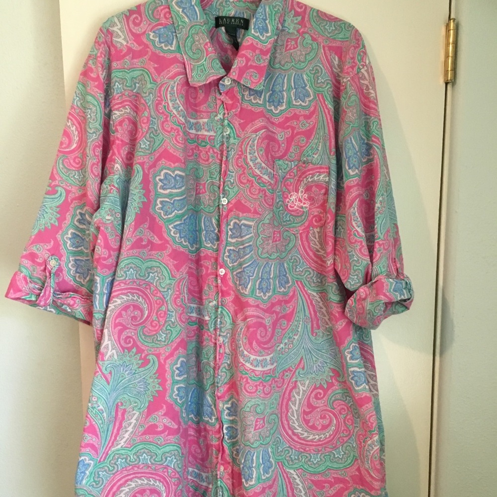 SOLD ON EBAY Ralph Lauren 3x  nightshirt